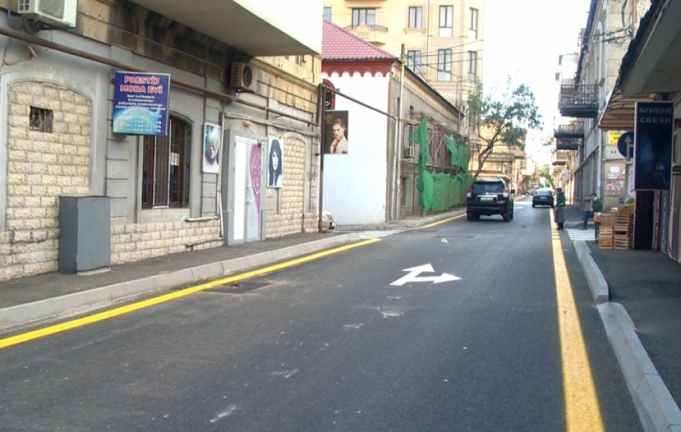 Yasamal rayonu ərazisindəki Zərgərpalan küçəsi təmir edilib