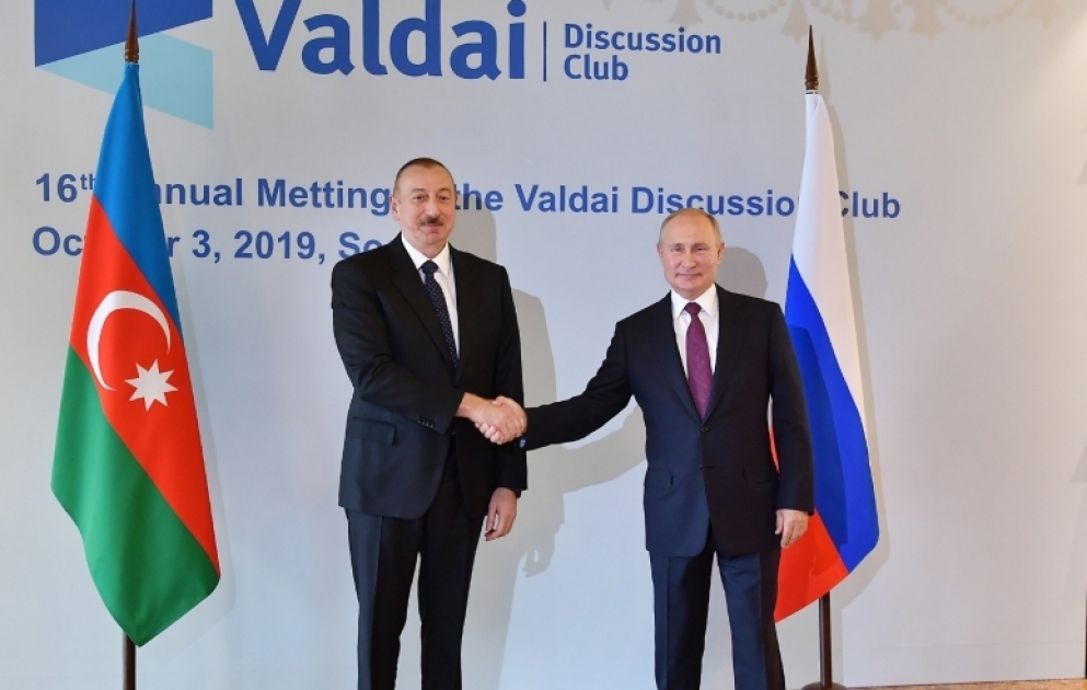 Azerbaijani, Russian presidents met in Sochi