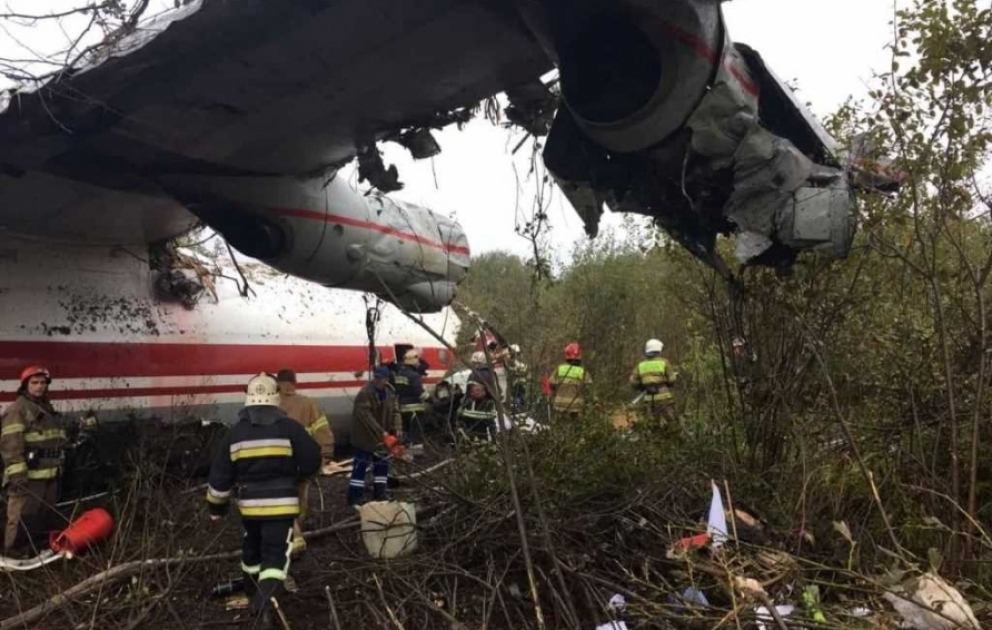 Five people killed in An-12 crash-landing near Lviv airport