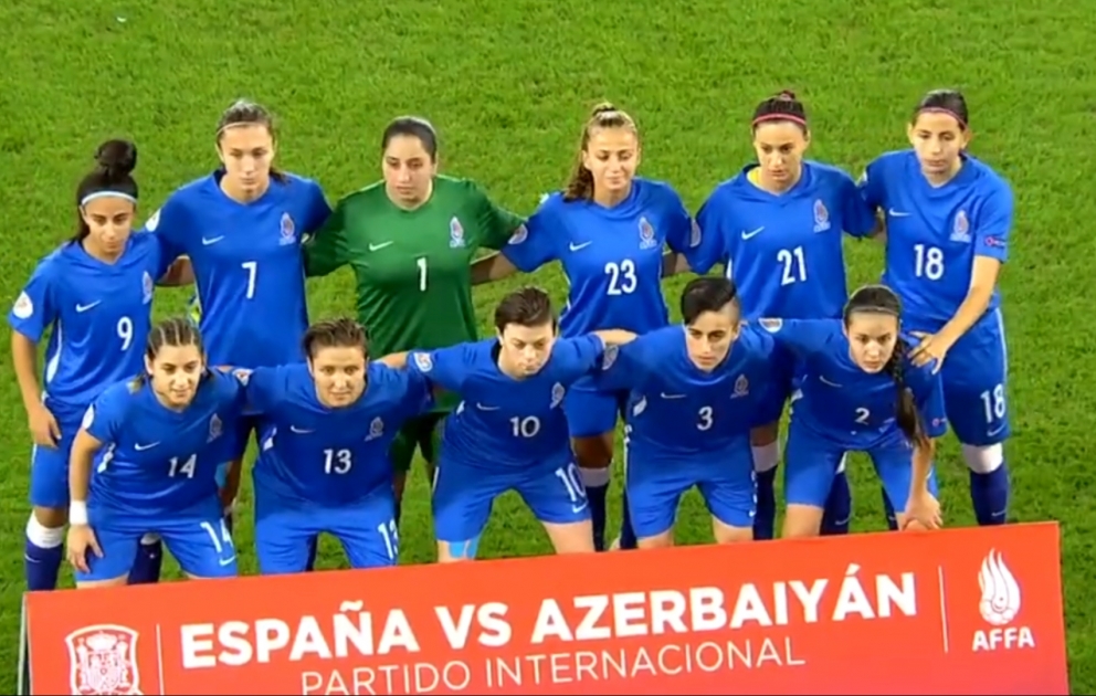 Futbol üzrə qadınlardan ibarət Azərbaycan və İspaniya yığmaları arasında matç keçirilib