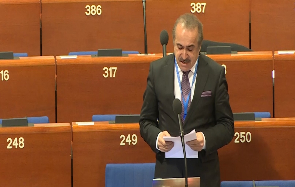 Azərbaycanlı deputat AŞPA-da Ermənistan rəhbərliyinin reallıqdan uzaqlaşaraq illüziyalar aləminə qapıldığını bəyan edib
