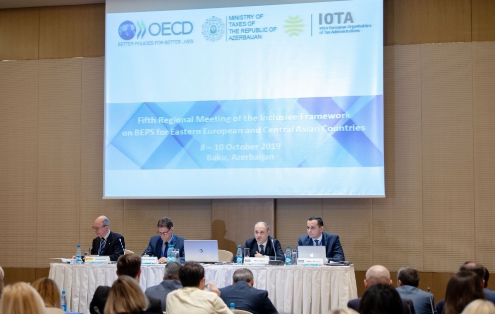 “Avrasiya ölkələri üçün vergitutma bazasının aşınması və mənfəətin köçürülməsi” layihəsinə həsr olunan V regional iclas keçirilir