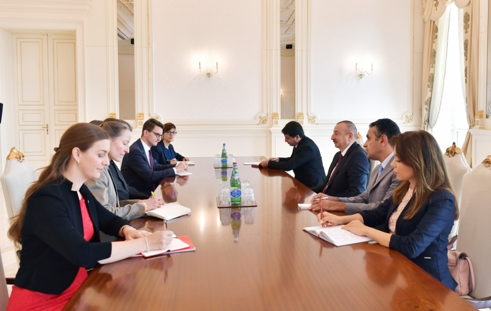 President Ilham Aliyev received delegation led by president of Swiss Council of States