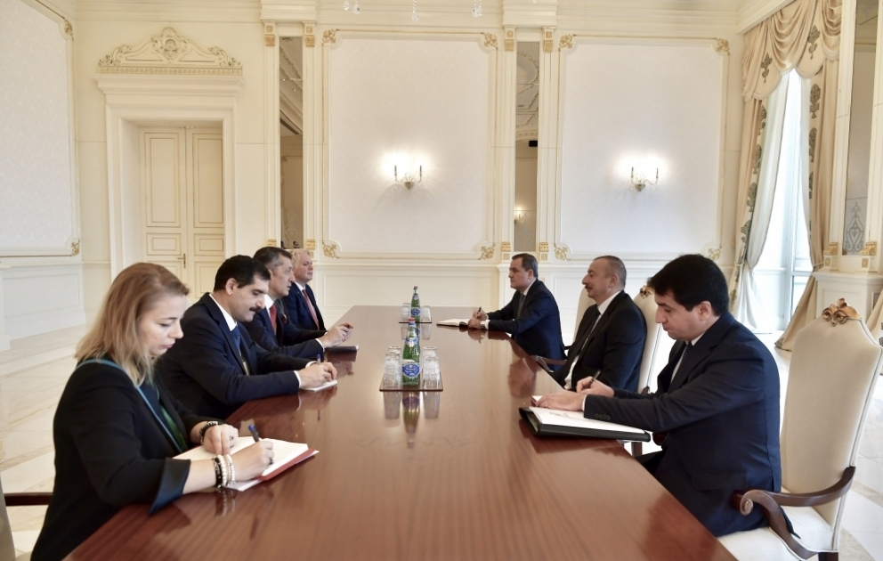 Le président Ilham Aliyev a reçu une délégation conduite par le ministre turc de l’Education