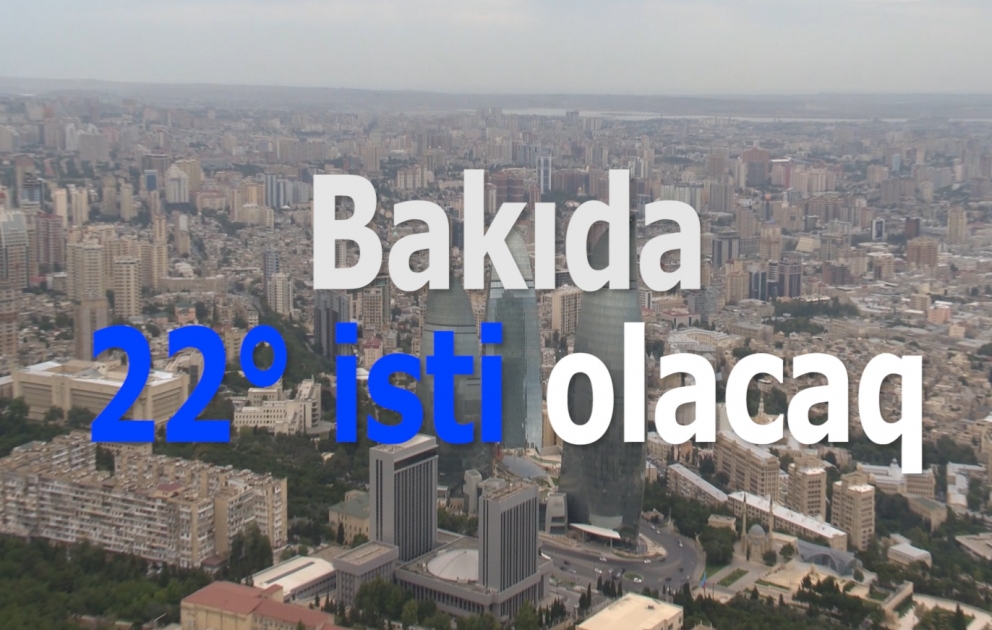 Bakıda 22° isti olacaq