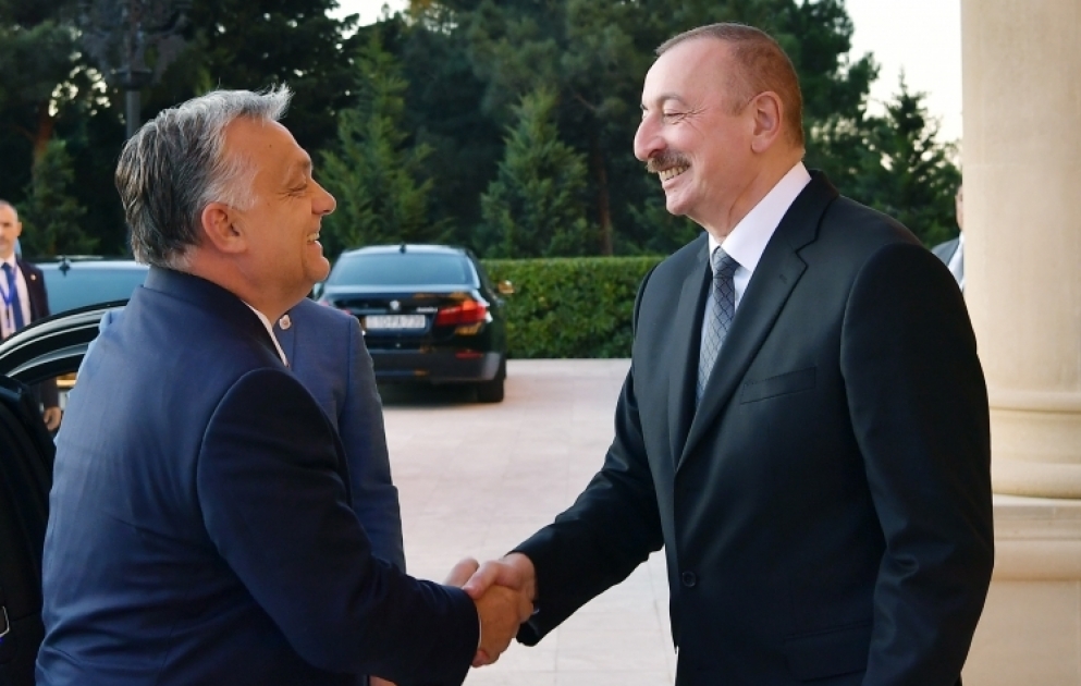 Azərbaycan Prezidenti İlham Əliyev Macarıstanın Baş Naziri Viktor Orban ilə görüşüb