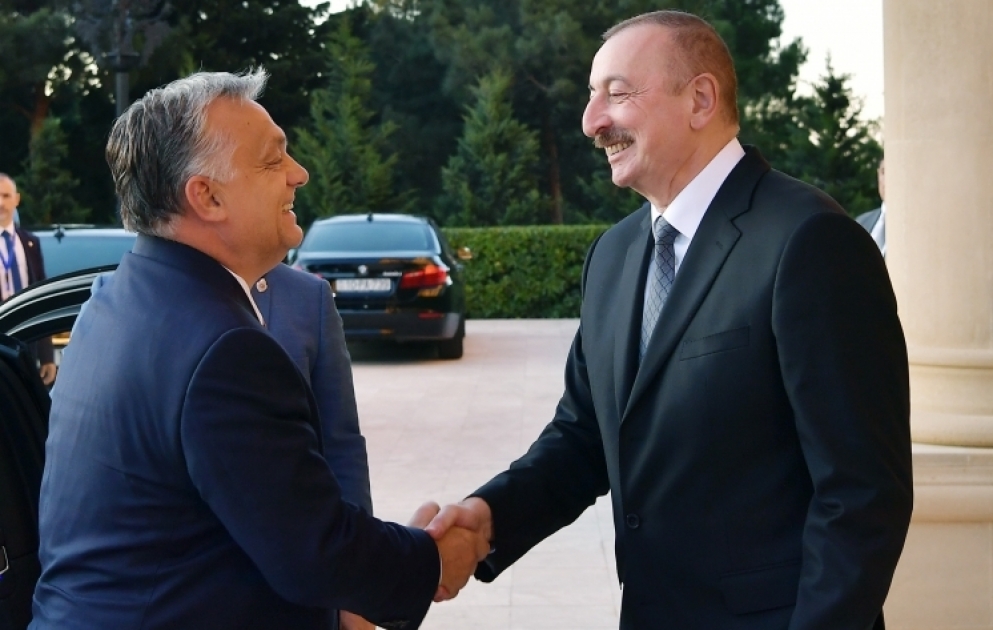 Президент Азербайджана Ильхам Алиев встретился с премьер-министром Венгрии Виктором Орбаном