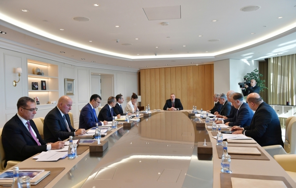 President Ilham Aliyev chaired meeting on economic area