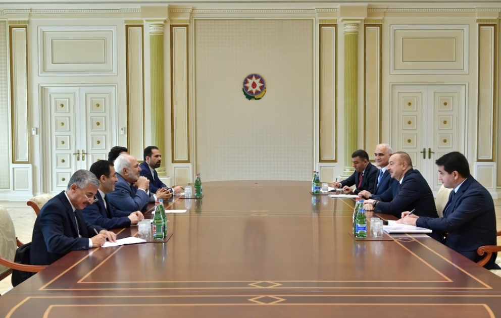 President Ilham Aliyev received delegation led by Iranian Foreign Minister
