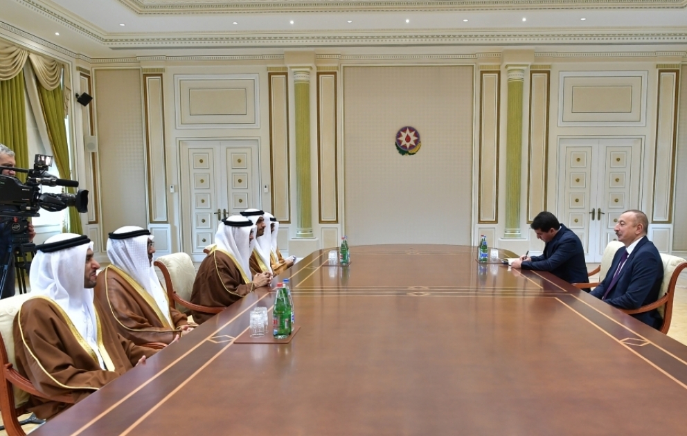 President Ilham Aliyev received delegation led by minister of state for foreign affairs of United Arab Emirates
