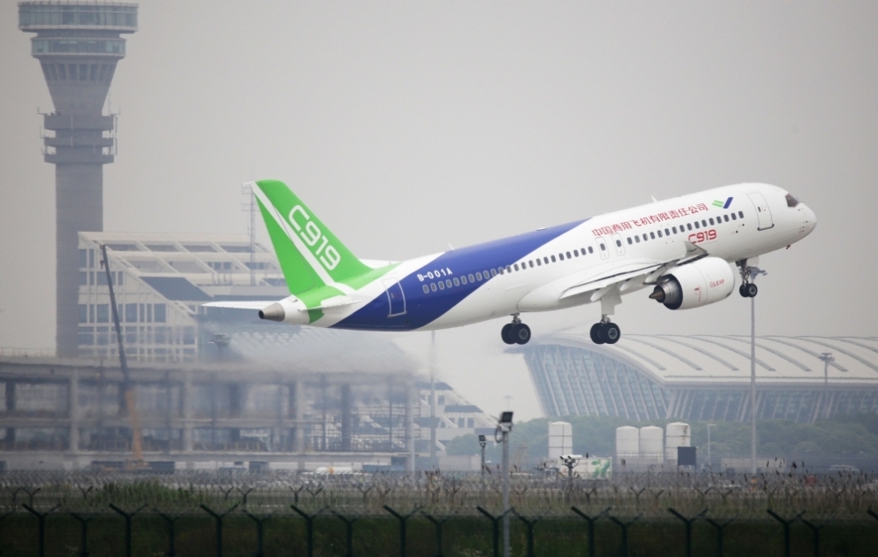 Çinin C919 sərnişin təyyarəsinin daha bir uçuş sınağı keçirilib