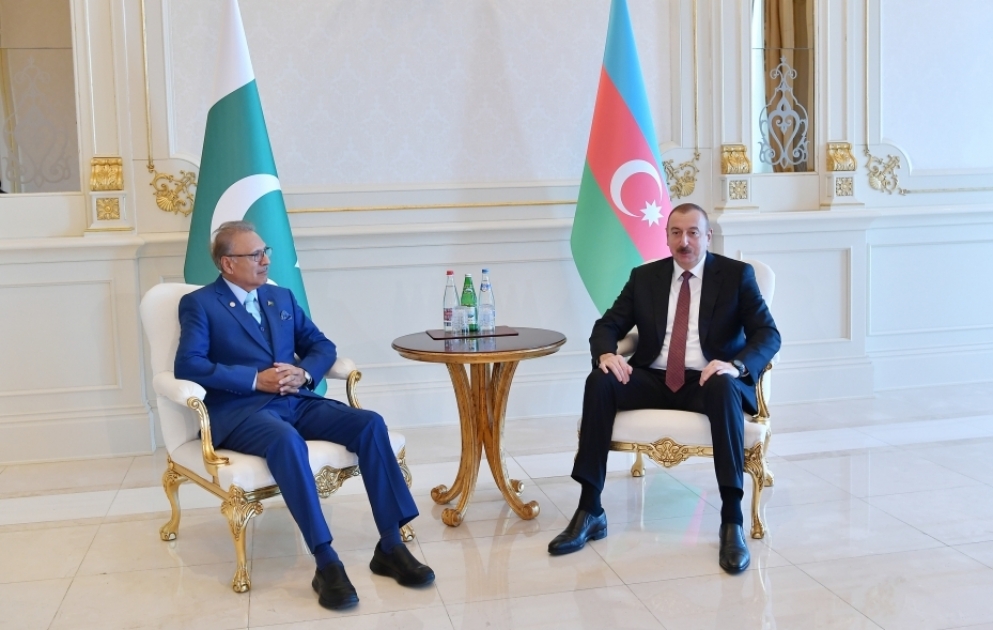 Azərbaycan Prezidenti İlham Əliyevin Pakistan Prezidenti Arif Alvi ilə görüşü olub