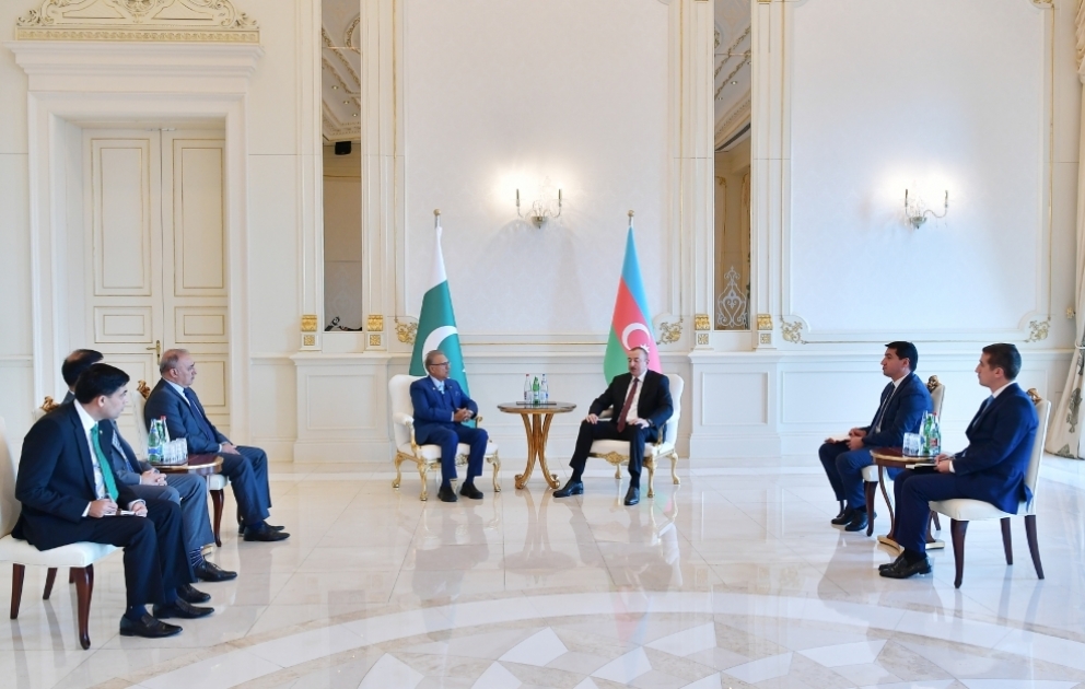 President Ilham Aliyev met with President of Pakistan Arif Alvi