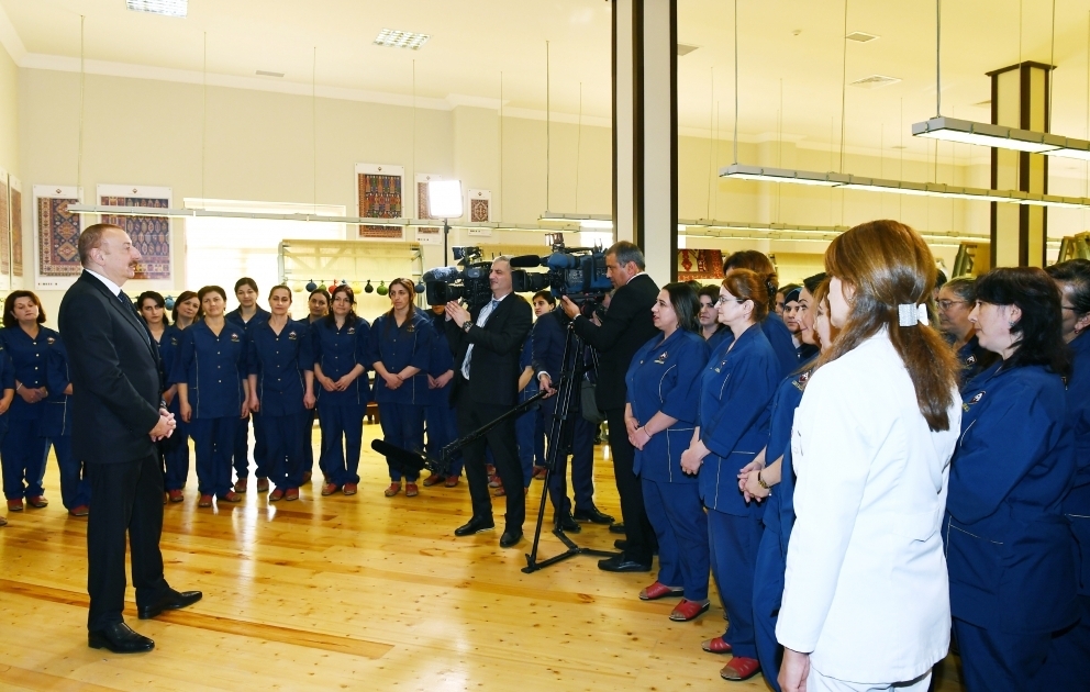 Prezident İlham Əliyev “Azərxalça” ASC-nin Qəbələ filialının açılış mərasimində iştirak edib