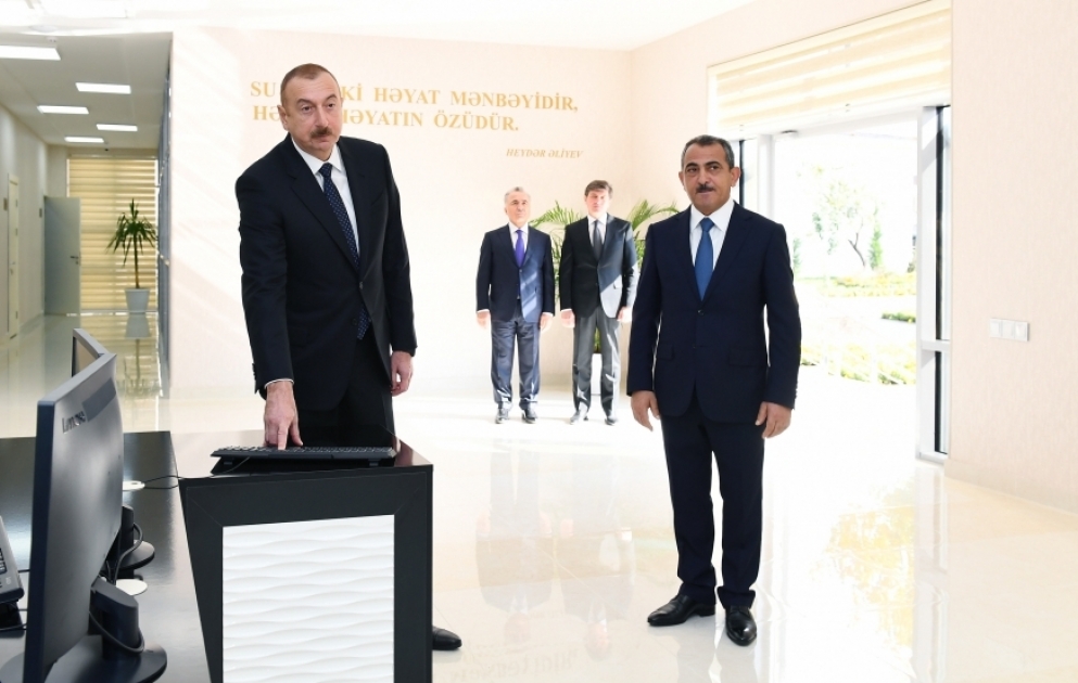 In Gabala Trinkwasserversorgungs- und Abwassersysteme nach Rekonstruktion in Betrieb genommen
