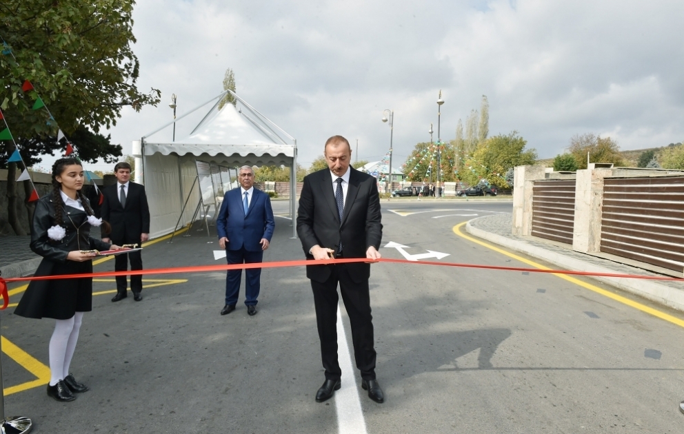 La route reconstruite Böyuk Emili-Bylykh-Emirvan de la région de Guébélé rouverte