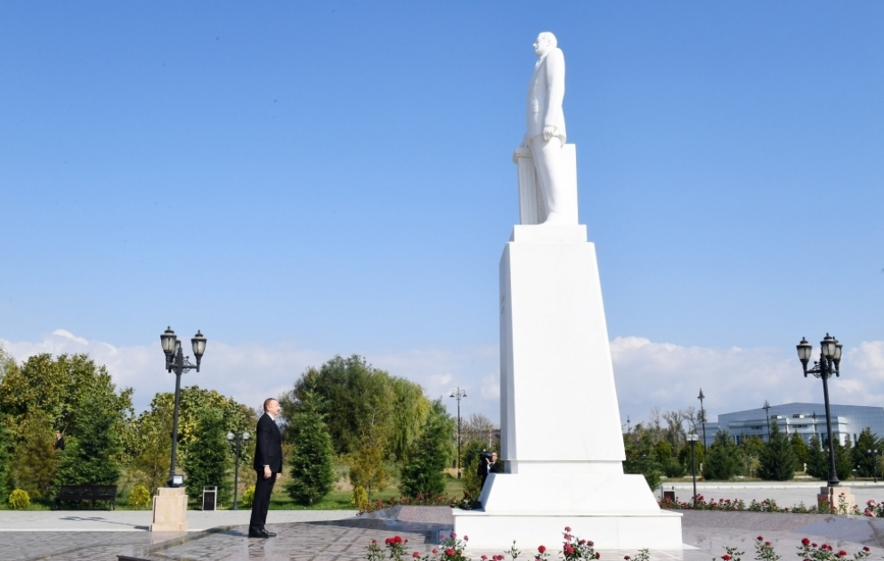 Déplacement du président Ilham Aliyev dans la région d’Aghdach