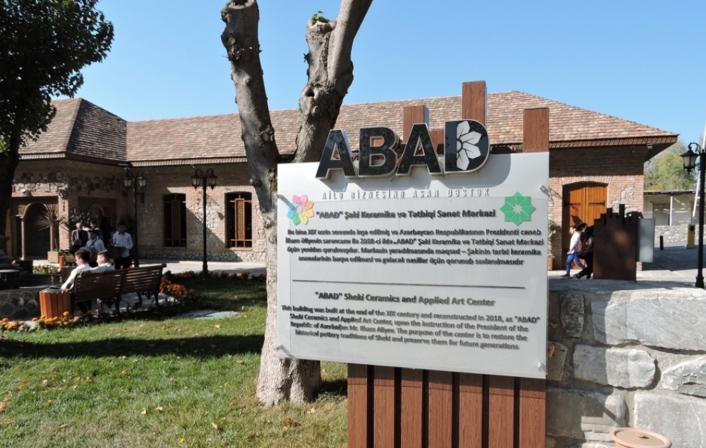 Şəki “ABAD” Keramika və Tətbiqi Sənət Mərkəzinin bir yaşı tamam olub