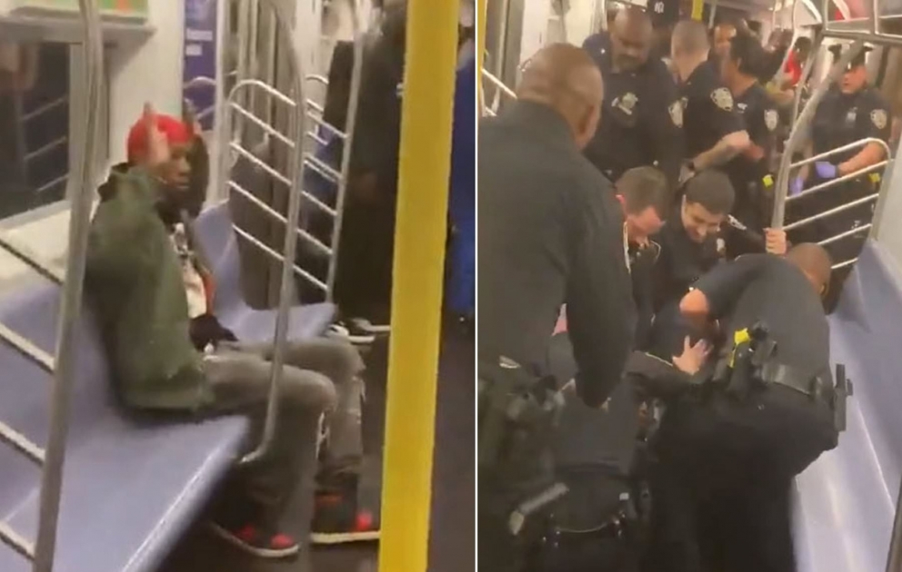 Nyu-York metrosunda polis reydi: bu video dünyanı çalxaladı