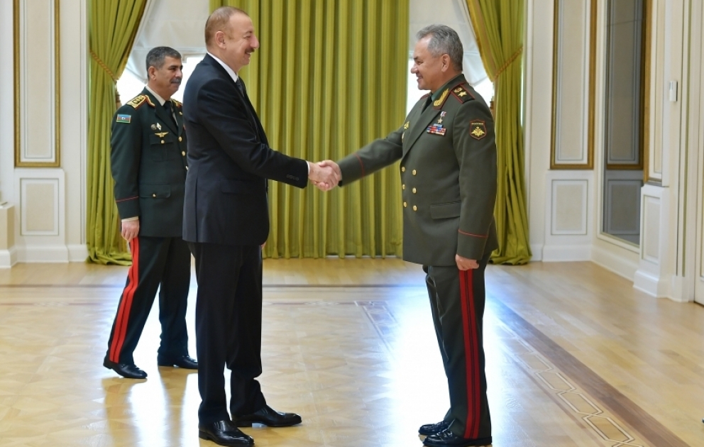 President Ilham Aliyev received participants of CIS Council of Defense Ministers meeting