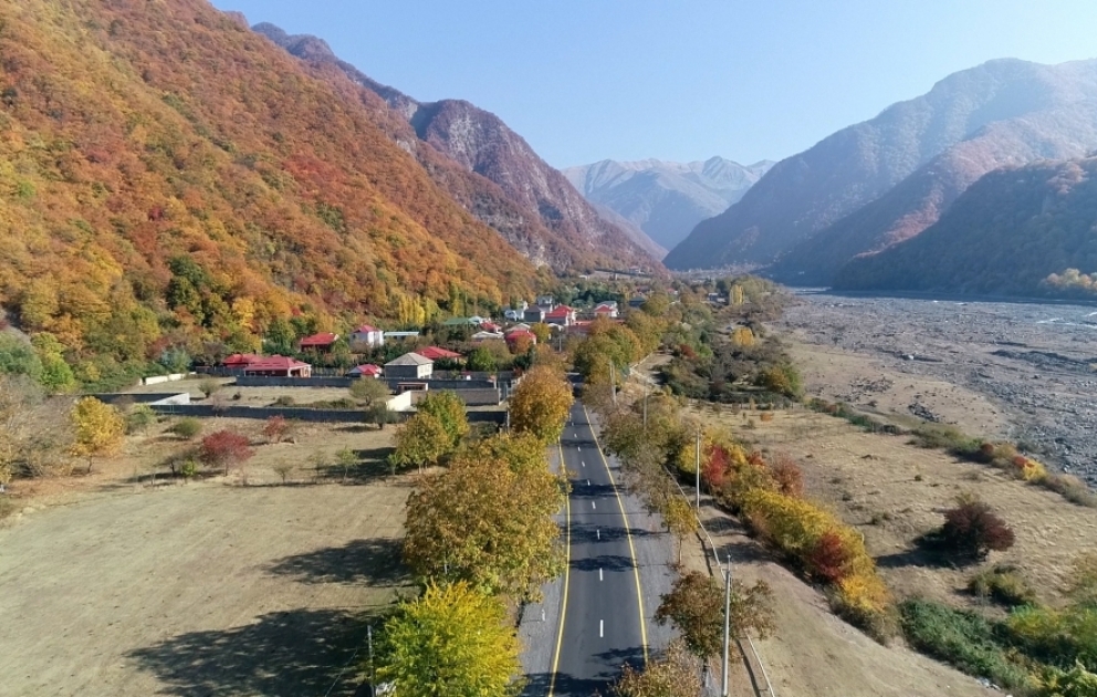 Qax-İlisu marşrutu üzrə 35,5 kilometrlik yol yenidən qurulub