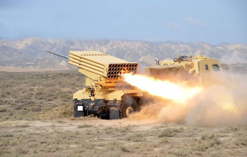 Rocket and artillery units conducted live-fire training