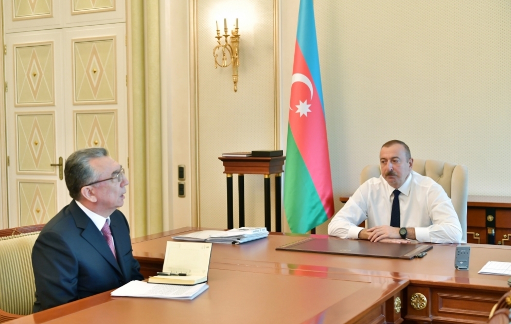 Le président Ilham Aliyev reçoit le chef de l’Autorité exécutive de Bakou