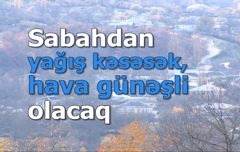 Hava günəşli olacaq