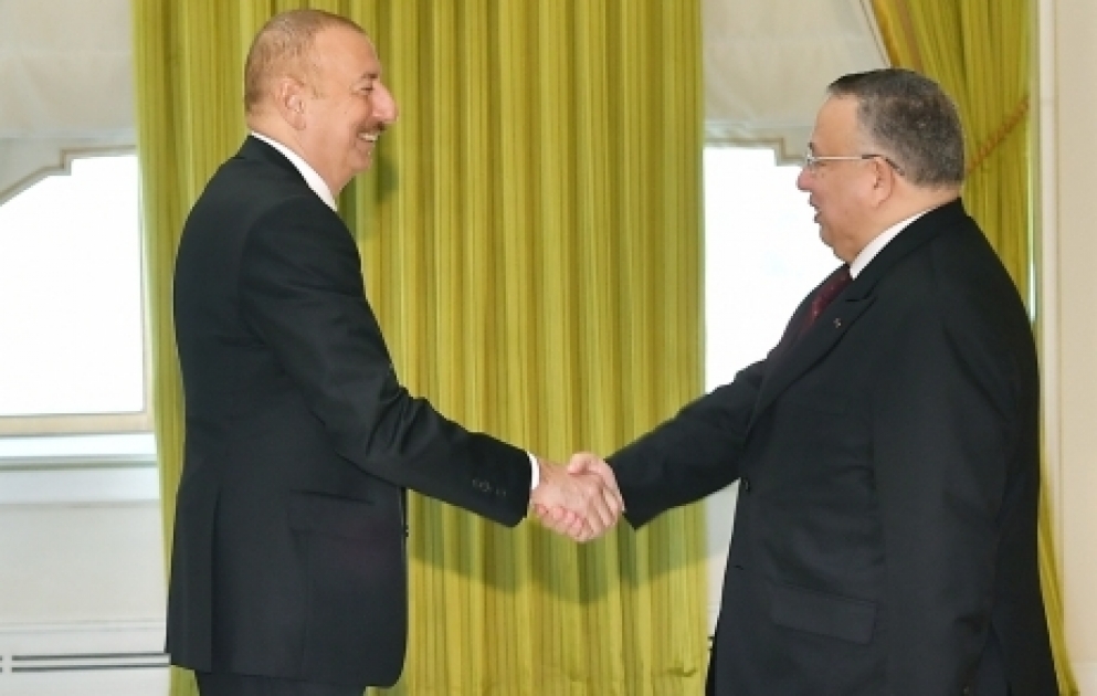 Prezident İlham Əliyev Misirin Nümayəndələr Palatası sədrinin birinci müavininin başçılıq etdiyi nümayəndə heyətini qəbul edib