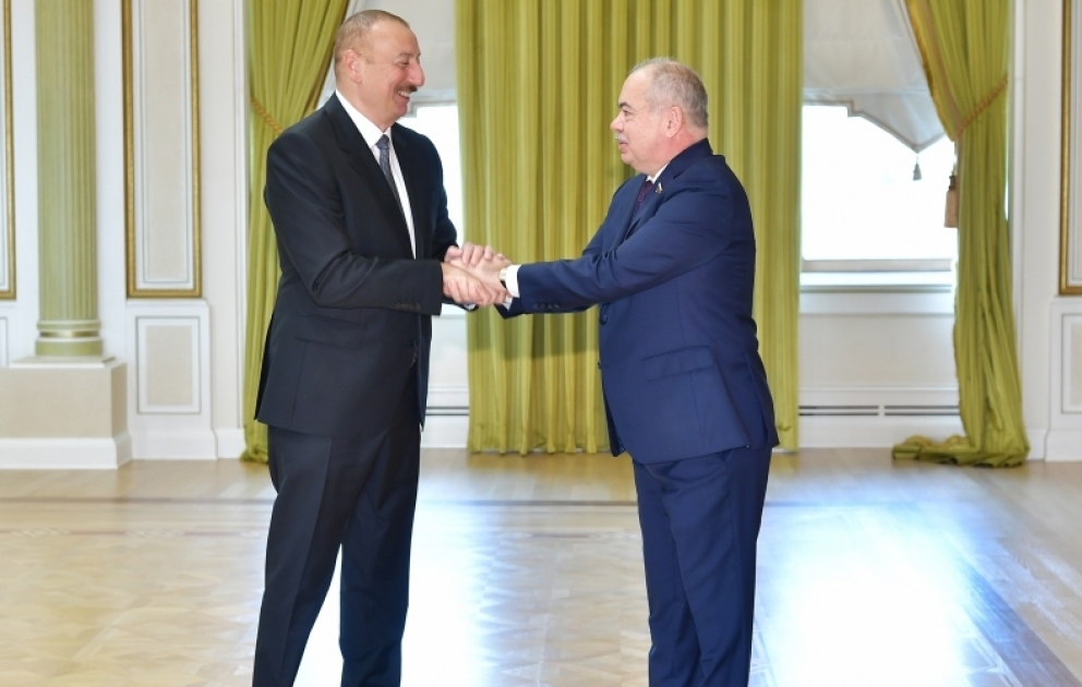 President Ilham Aliyev received deputy chairman and committee chair of Russian Federation, chairman and adviser to chairman of People's Assembly of Dagestan