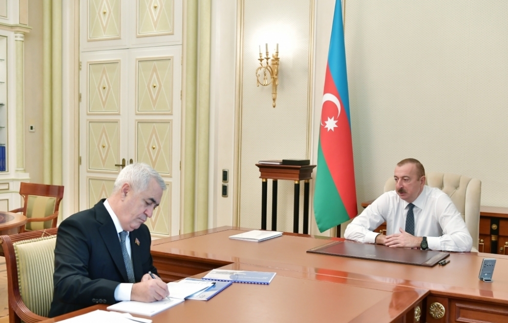 President Ilham Aliyev received chairman of Azerbaijan Railways Closed Joint Stock Company