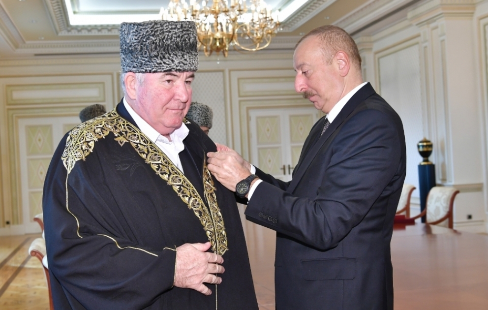 President Ilham Aliyev received delegation of group of Muslim religious figures of Russia`s North Caucasus republics