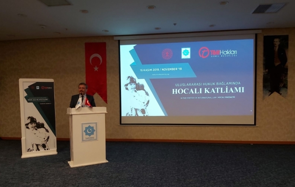 Ankarada Xocalı soyqırımı parkı və abidə kompleksi layihəsinin təqdimatı keçirilib