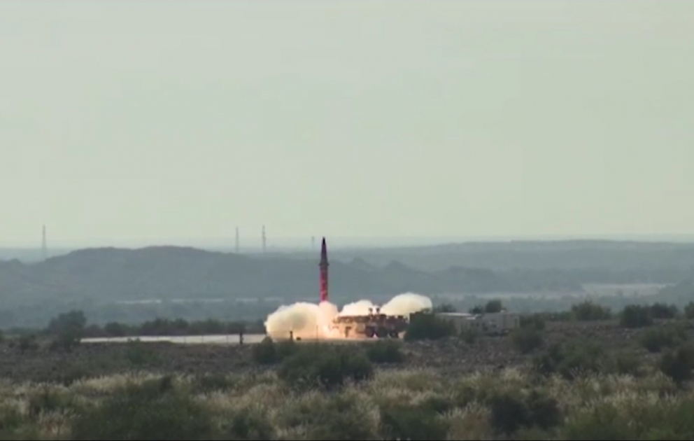 Pakistan successfully conducts training launch of surface to surface Shaheen-I ballistic missile