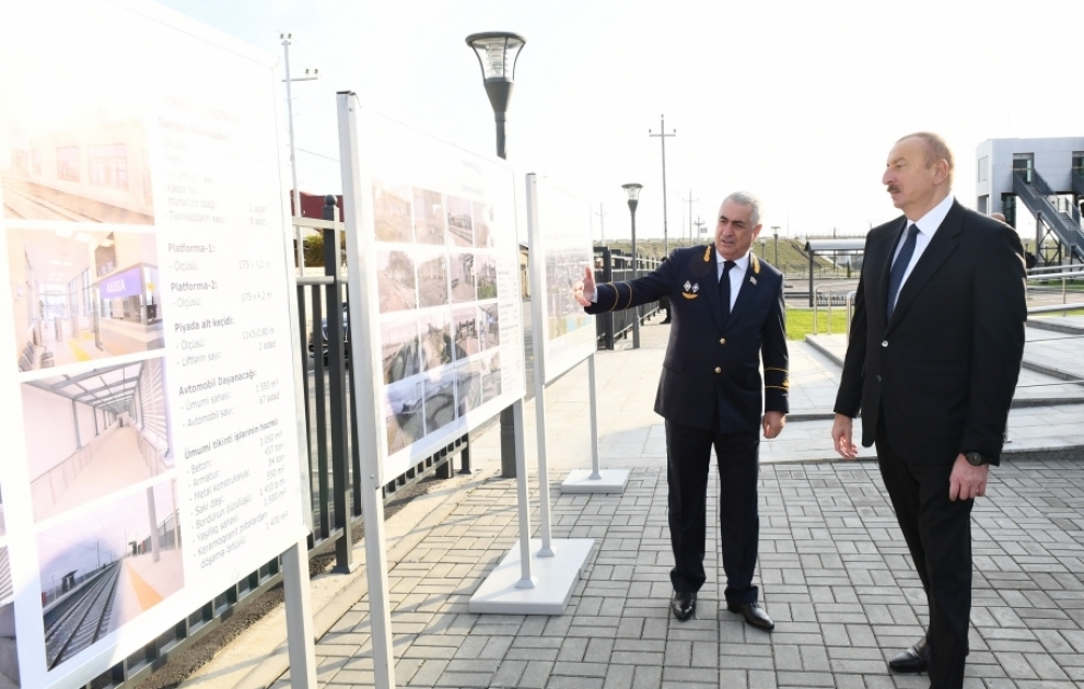 President Ilham Aliyev inaugurated Pirshaghi railway Station