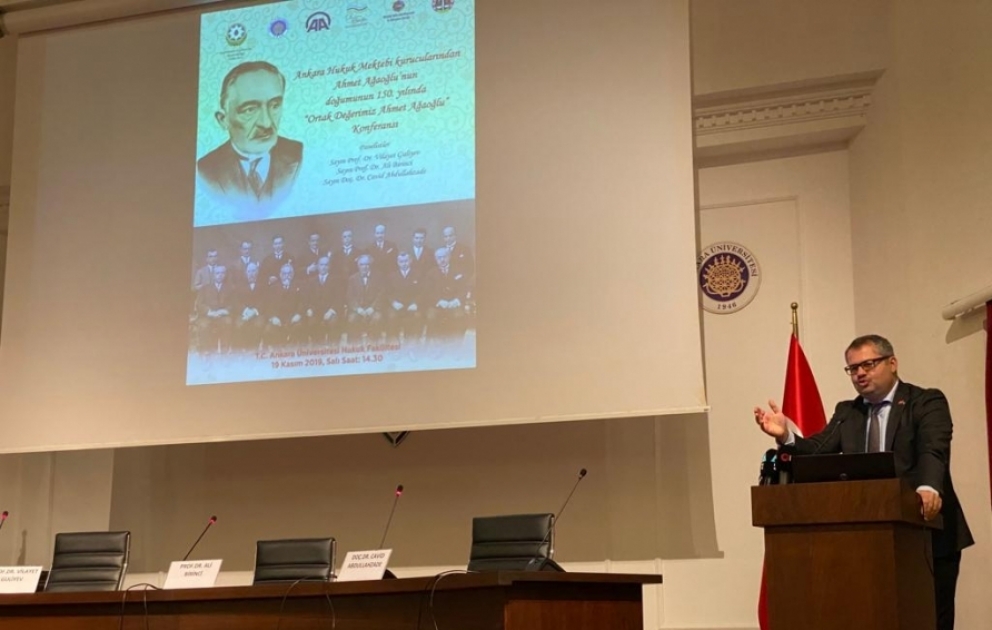 Ankarada Əhməd bəy Ağaoğlunun anadan olmasının 150-ci ildönümü qeyd olunub
