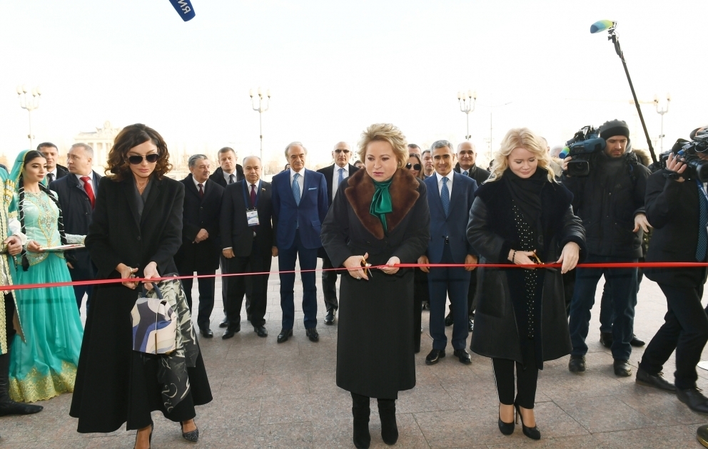 First Vice-President Mehriban Aliyeva attended opening ceremony of rebuilt Azerbaijan pavilion at Exhibition of Achievements of National Economy in Moscow