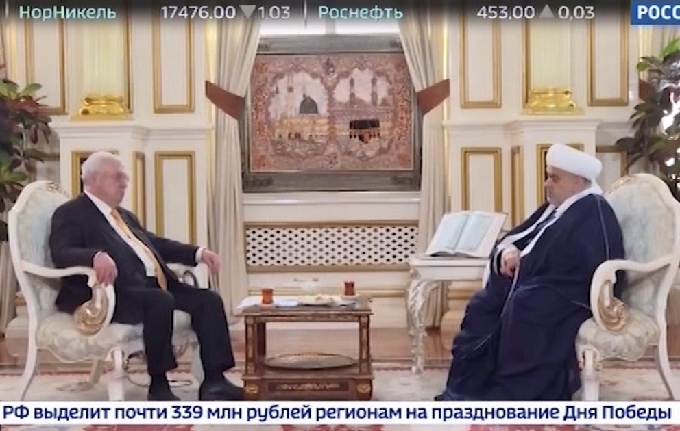“Rossiya-24” telekanalının “Hakimiyyət formulu” verilişinin növbəti qonağı Şeyxülislam Allahşükür Paşazadə olub