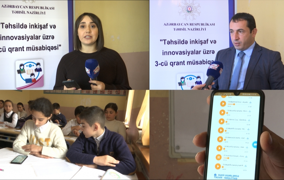 Şagirdlər “Səsli dərslik” mobil tətbiqi ilə ədəbiyyat dərslərini dinləyə bilərlər