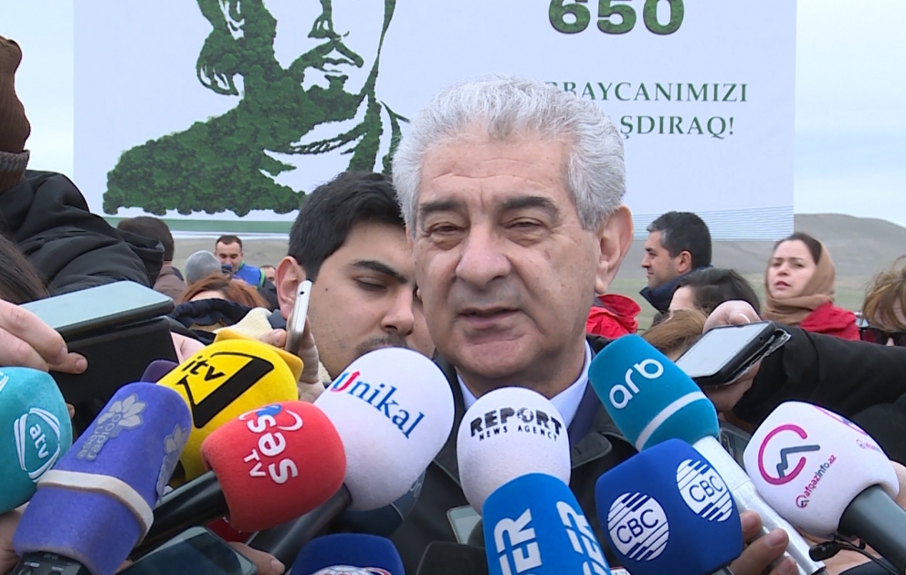 Baş Nazirin müavini: Əkilən ağaclar Azərbaycanın ekoloji şəraitini yaxşılaşdıracaq