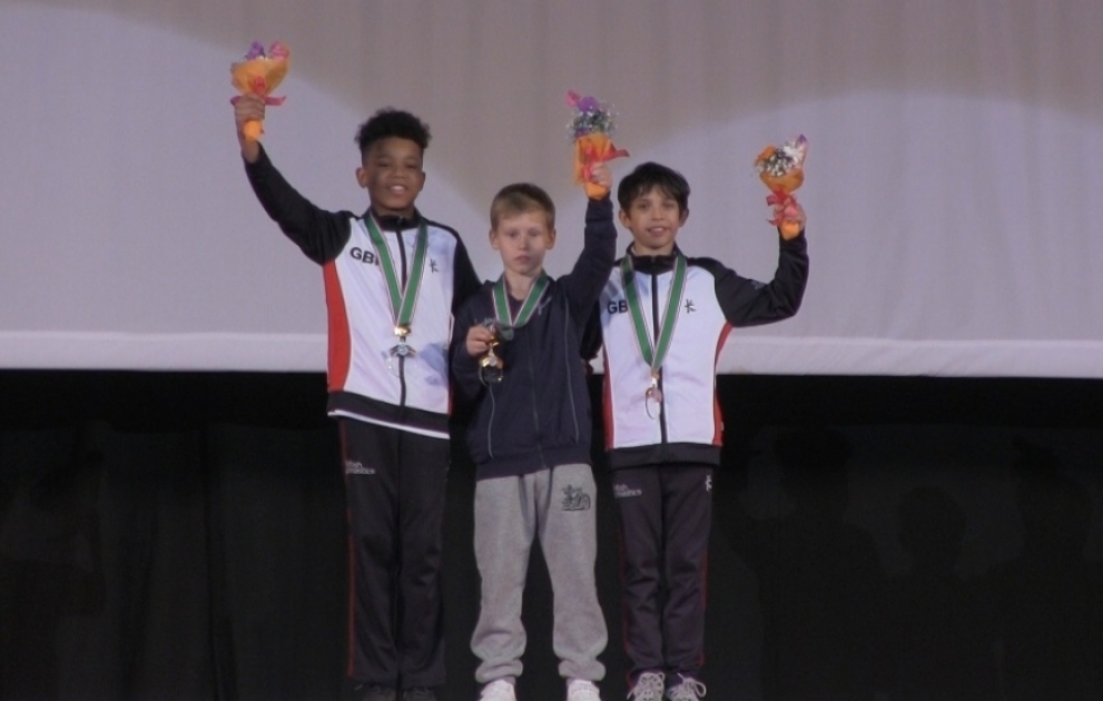 Yeniyetmə gimnastımız batut gimnastikası üzrə dünya yaş qrupu yarışlarında birinci yeri tutub