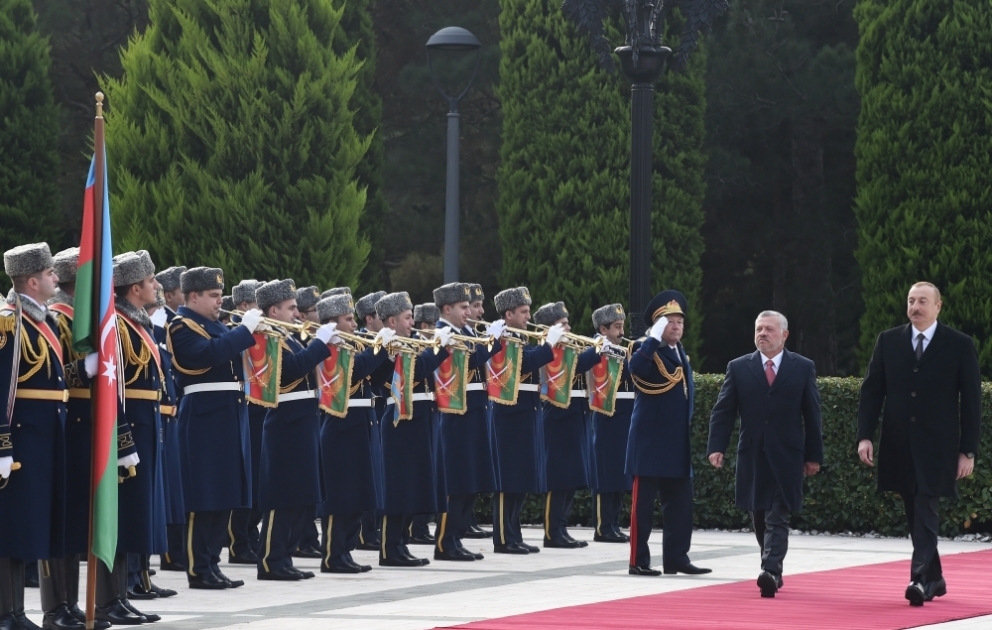 İordaniyanın Kralı II Abdullahın rəsmi qarşılanma mərasimi olub