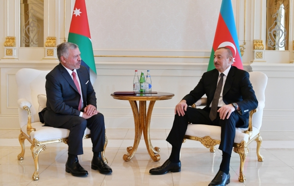 President of Azerbaijan, King of Jordan held one-on-one meeting