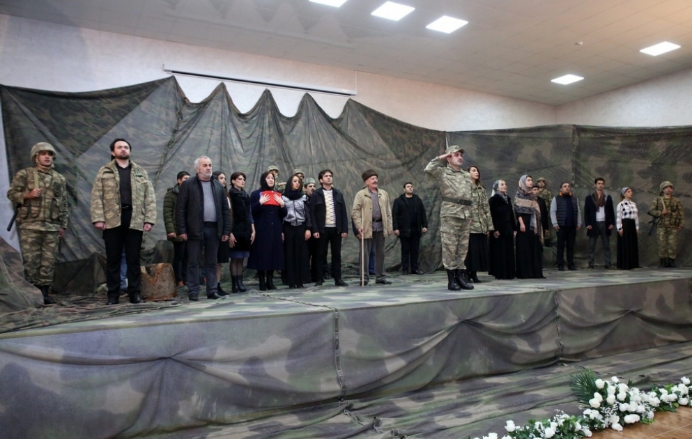 Hərbi hissədə vətənpərvərlik tədbiri keçirilib