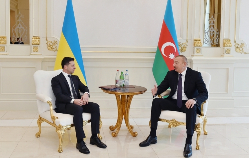 President Ilham Aliyev, President Volodymyr Zelensky held one-on-one meeting