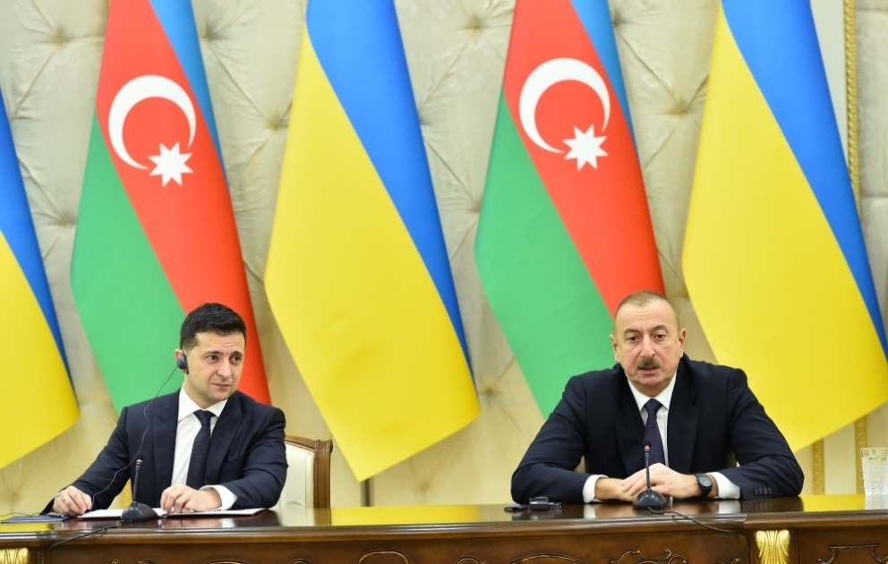 Azərbaycan və Ukrayna prezidentləri mətbuata bəyanatlarla çıxış ediblər  YENİLƏNİB