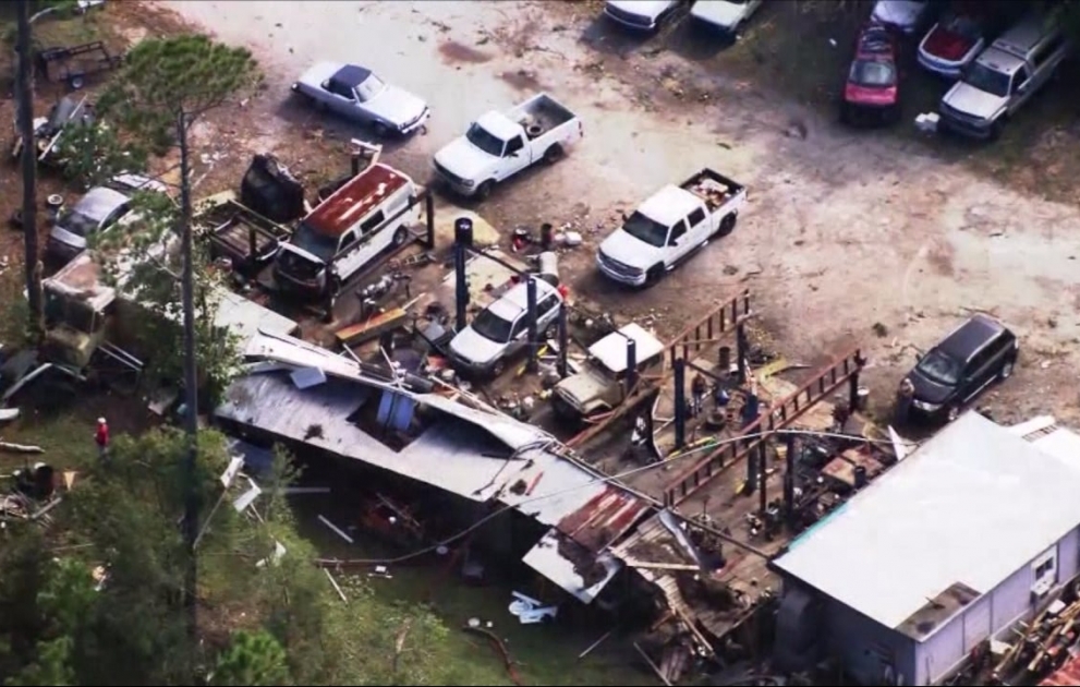 More than two dozen tornadoes rake the Deep South, killing 3 people