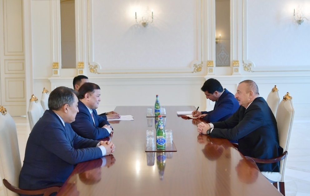 President Ilham Aliyev received chairman of Kyrgyz Parliament