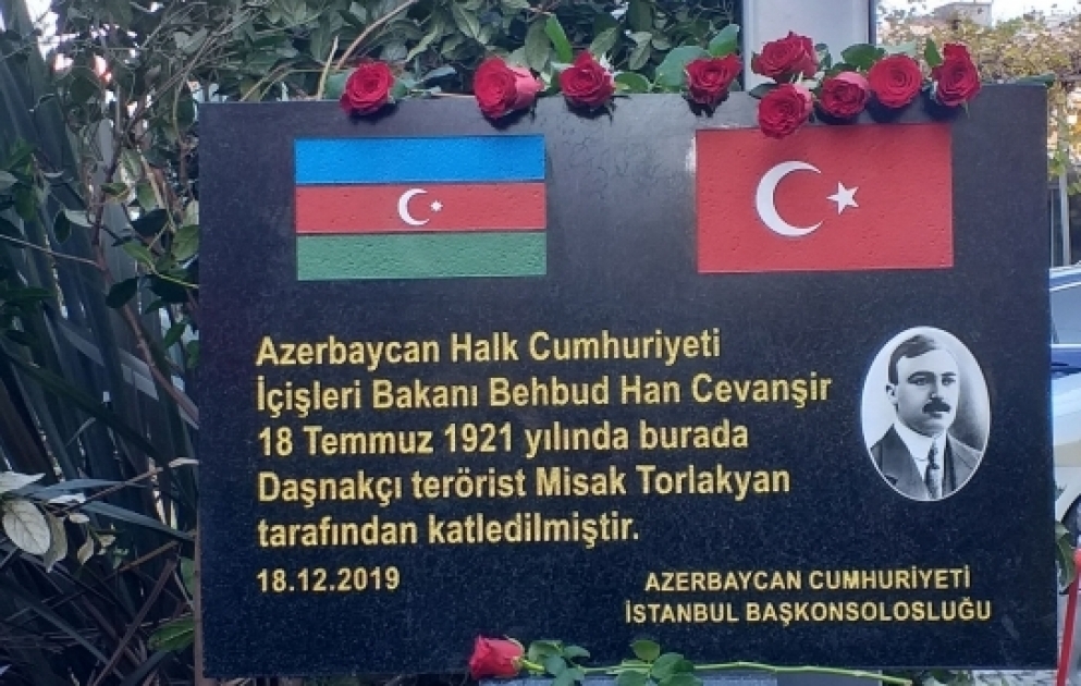 İstanbulda Behbud xan Cavanşirin xatirəsinə abidə açılıb
