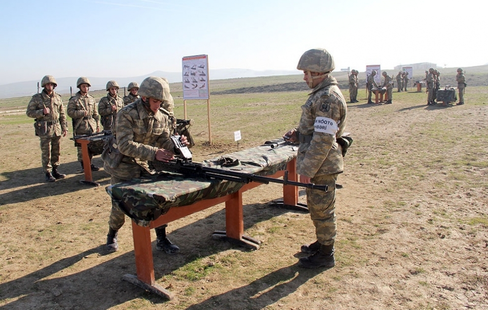 Intensive training of cadets of the Azerbaijan Military Academy is being held
